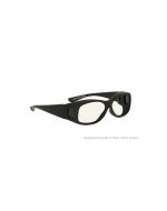 Model 33B Fitover Forensic Glasses Black Frame