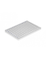 96-Well PCR Plate clear, low profile, half skirt,raised rim, 10 x 5 Plate/case