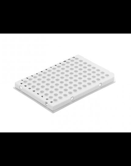 96-Well qPCR-plate white, low profile, half-skirted5x10 plates/case